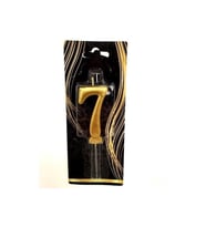 7 Yaş Gold Rakam Mum M180