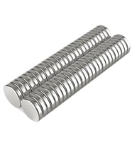 5 Adet 10x2mm Yuvarlak Neodyum Mıknatıs Güçlü Magnet Nikel Kaplamalı