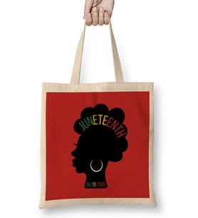 Black Women Juneteenth Juneteenth 2021 Bez Çanta Uzun Saplı