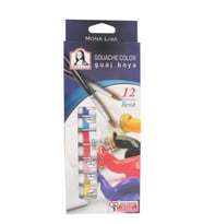 Guaj Boya Tüp Guaj Boya12 Renk 12 ML Südor Monalisa Guaj Boya (Karışık)