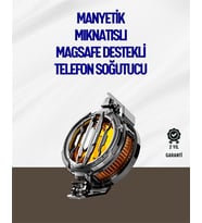 Northcity Mıknatıslı ve Aparatlı Montajlı Soğutucu Fan - Her Cihaza Uyumlu LED Göstergeli