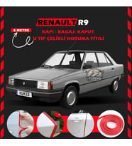 Renault R9 Oto Araç Kapı Koruma Fitili 5metre Parlak Kırmızı Renk