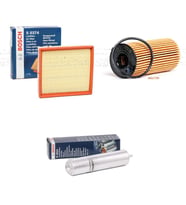 Bosch Filtre Bakım Seti BMW 3 SERİSİ F30 F80 320 d Dizel 190 Beygir 2014-2019 Hava + Yağ f. + Yakıt Filtre Bosch
