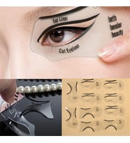 10 Adet Göz Kaş Göz Kedi Farı Makyaj Şablon Eyeliner Şekillendirici Şablon