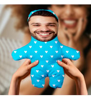 Motto Gift Sevgililer Günü Kişiye Özel Fotoğraflı Aşkım Peluş Oyuncak Turkuaz 531035