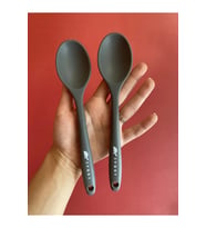 Silikon 2 adet 20 cm kaşık GRİ