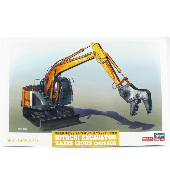 Hasegawa 66103 1/35 Ölçek, Hitachi Excavator Zaxis 135US Crusher
