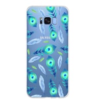 PrintiFy Samsung Galaxy S8 Plus ile Uyumlu 1mm Slim Fit Nazar Boncuğu 3 Baskılı Şeffaf  Kılıf