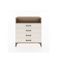 Arges Şifonyer Tek Raflı 4 Çekmeceli 88x30x96 Çam-Aytaşı