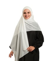 Krem Pratik Hazır Geçmeli Bone Şal Şifon Düz 2506_40