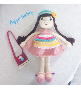 Ayşe Bebiş Amigurumi Organik Oyuncak
