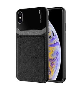 Uyumlu Model Apple iPhone XS Max 6.5 Kılıf Parlak TPU Emiks Kapak (Siyah)