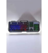 Oyuncu Klavyesi Q Klavye RGB Işıklı Mouse Hediyeli