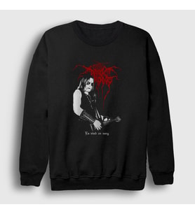 Presmono Unisex Siyah Sorg Darkthrone Sweatshirt 388670tt