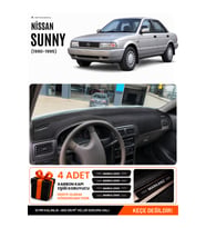 NİSSAN SUNNY (1990-1995) Uyumlu Torpido Örtüsü Torpido Kılıfı - Siyah