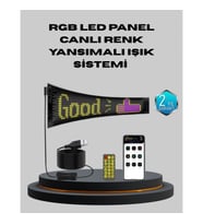 Mey İthalat® 5V USB Akıllı Piksel LED Panel – Mobil Uygulama Kontrollü, Renkli Işık Efektli