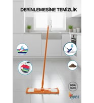 50 Cm Mikrofiber Şönil Püsküllü Yedek Makarna Mop, Temizlik Kolaylığı