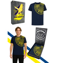 FENERBAHÇE ERKEK TRIBUN HALFTONE LOGOLU TSHIRT UV KUTU HEDİYELİ