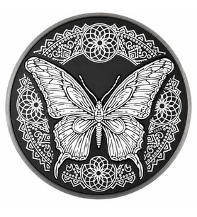AgaKulche Kelebek Gümüş Sikke Coin