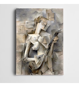 Pablo Picasso Mandolinli Figür Kanvas Tablo