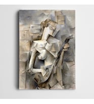 Pablo Picasso Mandolinli Figür Kanvas Tablo