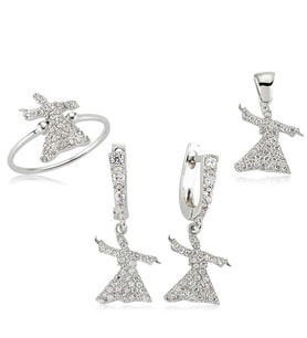 Gümüş Semazen Bayan Set (Standart)