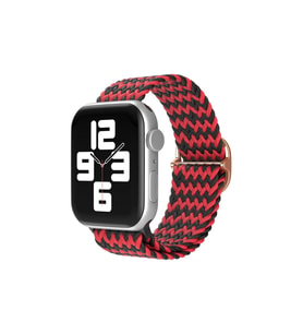 Watch 42Mm Kordon (Saat Değildir) - Zigzag Kırmızı-Siyah