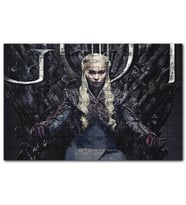 Cakapuzzle Game of Thrones Daenerys Targaryen Tahtta Puzzle Yapboz MDF (Ahşap) (120 Parça)