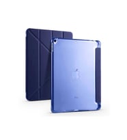 Apple iPad Pro 10.5 (7.Nesil) Uyumlu Kılıf Zore Tri Folding Kalem Bölmeli Standlı Kılıf (Lacivert)