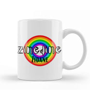 Zinedine Zidane  Retro Rainbow Style Kupa Bardak Porselen