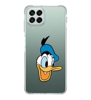 Samsung Galaxy M33  Köşe Korumalı Antişok Kapak Donald Duck Tasarımlı Şeffaf  Kılıf