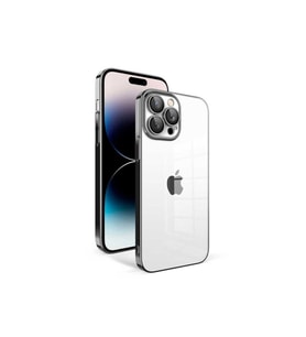 Apple iPhone 14 Pro Uyumlu Kılıf Kamera Korumalı Renkli Çerçeveli Zore Garaj Kapak
