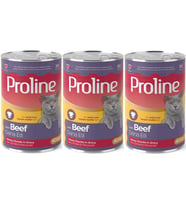 Proline Dana Etli Yetişkin Kedi Konservesi 400 Gr*3 Adet (Kahverengi)