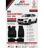 MG EHS ELEKTRİKLİ 2018 - 2026 Araca Özel Kauçuk 3D Profesyonel Oto Paspası