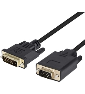 VGA Kablosu, DVI-D 24+1 - VGA 3,3 Ayak Kablosu Erkek - Erkek Altın Kaplama Kablo, Bilgisayar, PC Ana Bilgisayar, Dizüstü Bilgisayar, Ekran Kartı HDTV, LG HP Dell Monitör, Ekran ve Projektör için