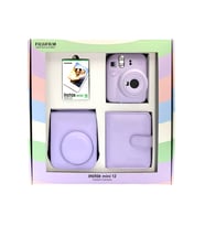 Fujifilm İnstax Mini 12 Fotoğraf Makinesi+Askı+pil +10'lu film+Albüm+Çanta (Lila)