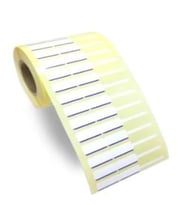 Kuyumcu ve Gözlük Etiketi Beyaz-Mavi Çizgili 10 mm X 76 mm ithal