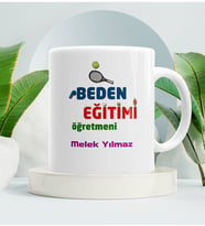 Beden Eğitimi Öğretmenine Hediye Kupa Bardak Beyaz 002
