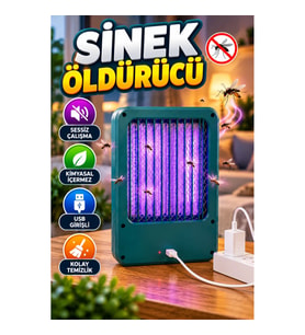 USB Şarjlı Sinek ve Uçan Böcek Yakalama Cihazı – Sessiz Çalışma, Kolay Temizlik