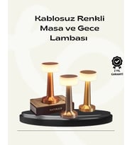 Modern Usb'li Kablosuz Masa Lambası - Minimalist Tasarım, 3 Farklı Parlaklık