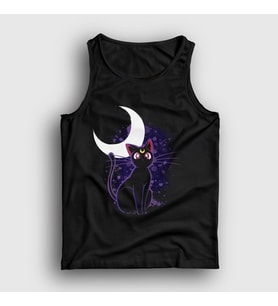 Presmono Unisex Siyah Luna Kedi Kedili Sailor Moon Ay Savaşçısı Atlet 486013tt