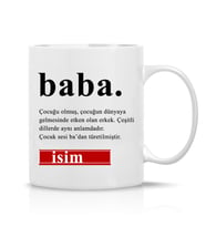 Kişiye özel Babalara Özel Hediye Çay Kahve Kupa Bardak-Taraftar Hediye