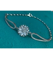 Lotus Çiçeği Gümüş Bileklik (Gümüş)