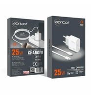 USB-C Hızlı Şarj Adaptörü ve Type-C to Lightning Kablo Seti Beyaz