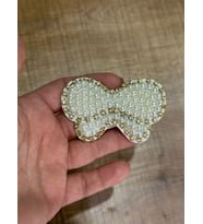 7X5 CM TAŞ VE İNCİ İŞLEME FİYONK ARMA YAMA DİKİŞ AKSESUARI APLİKE