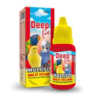 Deep Fix Multisol Kafes Kuşlari için Multivitamin Takviyesi 30 ML