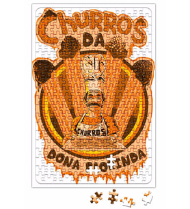 Churros da Dona Florinda Puzzle 240 Parça Yapboz