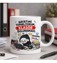 Hayatımı Toparlıyorum Klasör Bulunamadı Komik 313 Seramik Kupa