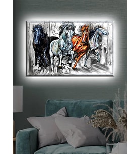 Led Işıklı Sanatsal  Güzel Atlar