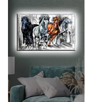 Led Işıklı Sanatsal  Güzel Atlar